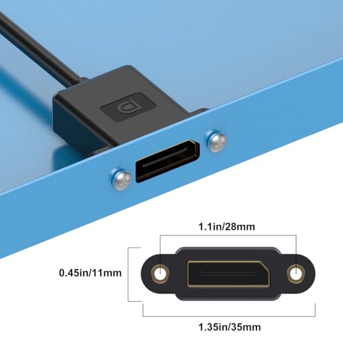 Cable DisplayPort 1.4 de 1 pie para optimizar el espacio de tu setup gamer 3
