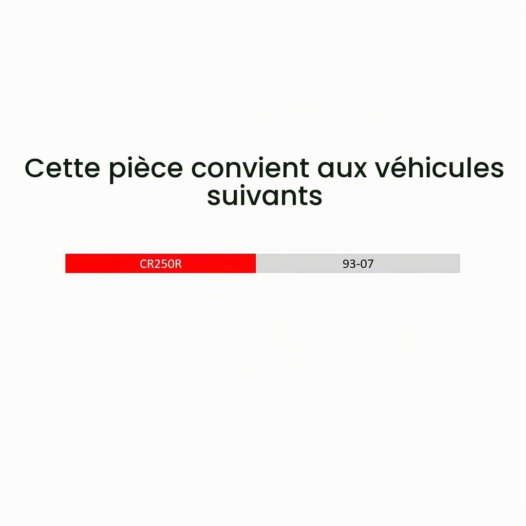 SCAR Sélecteur de vitesse anodisé Compatible avec HONDA CR 250 CR250 93-07 - Rouge