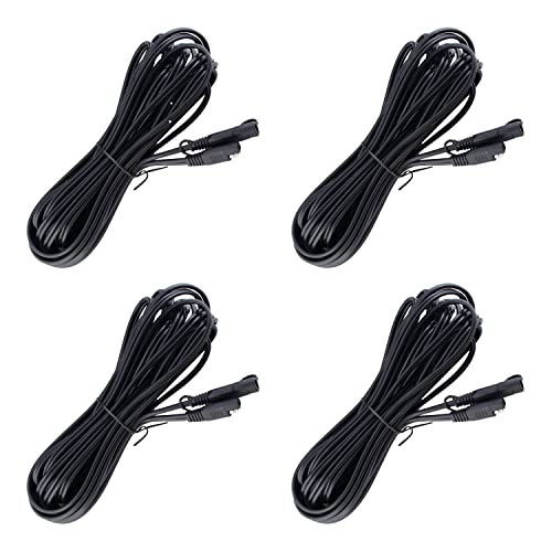 Battery Tender 12 Foot Extension SAE Cable 4 Pack - Designed for Use with Battery Tender Chargers - Quick Connect Plugs for Easy Connection to Motorcycle Cars ATVs and More - 081-0148-12-BG4