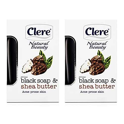 Clear Natural Beauty Soap (African Black Soap, 2 Pack)
