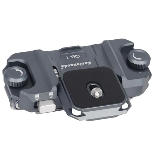 Koolehaoda QB-1 Clip para Cámara Soporte en la Correa para el Hombro O cinturón para Cámara de Acción, Máquinas de Tarjetas, Cámara DSLR y Binoculares