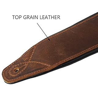 ZTTTD Sangle de Guitare rembourrée en Cuir de Grain supérieur Soldat for Ceinture réglable de Guitare Basse électrique… - Les Beatles, Paul McCartney, John Lennon, RIngo Starr, George Harrison ZTTTD Sangle de Guitare rembourrée en Cuir de Grain supérieur Soldat for Ceinture réglable de Guitare Basse électrique… – Image 6
