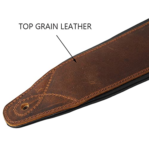 ZTTTD Sangle de Guitare rembourrée en Cuir de Grain supérieur Soldat for Ceinture réglable de Guitare Basse électrique… - Les Beatles, Paul McCartney, John Lennon, RIngo Starr, George Harrison ZTTTD Sangle de Guitare rembourrée en Cuir de Grain supérieur Soldat for Ceinture réglable de Guitare Basse électrique… – Image 7