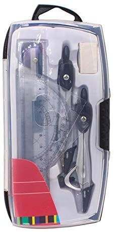 Mathematik-Kompass, Geometrie-Set, Kunststoff, Metall, Geometrie-Winkelmesser, Zeichnen, Schule, Radiergummi, Kompass-Set, Mathematik-Radiergummi, Lineal für Studenten (10-teiliges Set) zum Zeichnen