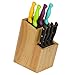 Mantello Universal Knife Holder-Two-Tier Knife Storage Holder, Counter Knife Organizer Without Knives