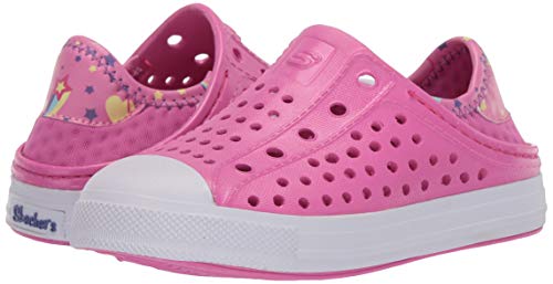 Skechers Girl's Foamies Guzman Steps - Sandcastle Dreams Sneaker, Hot Pink, 2 Little Kid #TOP6