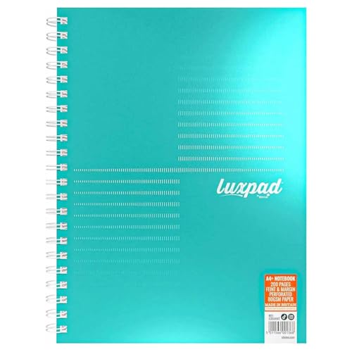 Silvine Luxpad Metallic A4 FSC Wirebound Notebook - Lined (200 Pages)