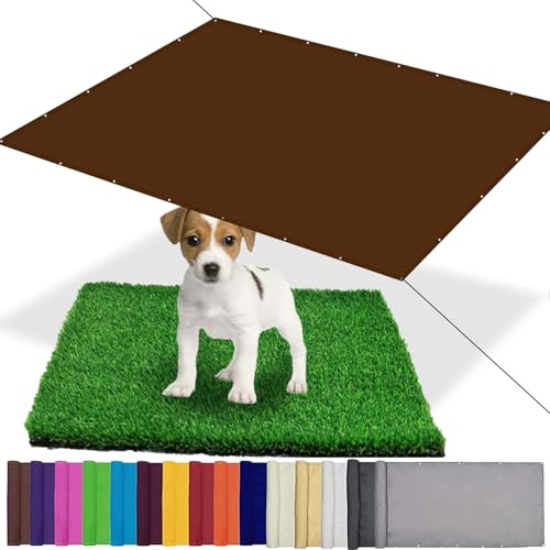 Toile d'ombrage de serres imperméable marron pour terrasse et jardin - 2