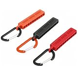 XRVRILE Porta Punte Trapano a 3 Pezzi con 30 Fori e Moschettone, Porta Utensili da 1/4 di Pollice, Punte da Trapano Porta Utensili Universale con Gancio Autobloccante per un Facile Trasporto