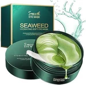 Seaweed Collagen Under Eye Gel Patches – Hydrating & Firming Eye Mask with Hyaluronic Acid for Dark Circles, Puffy Eyes & Wrinkle Care (SEAWEED Eye Masks for Dark Circles Gel)-image-41