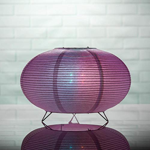 fantado PaperLanternStore.com Saturn Fine Line Color-Changing LED Lantern Table Lamp Light KIT w/Remote, Omni360 Battery Powered