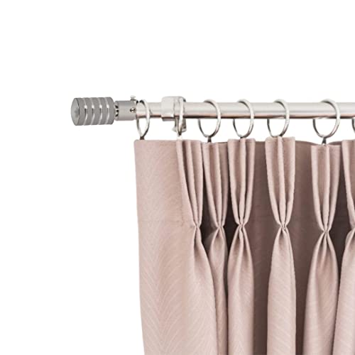 Image of INKART� Stainless Steel Curtain Bracket Rod Pocket Finials Designer Door and Window Rod Support Fittings, Curtain Rod Holder (Pack of 10, Grey)