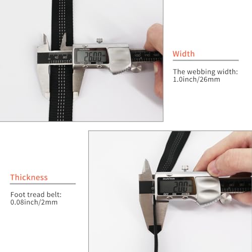 Image of NewDoar CE UIAA Certified 1 Inch Nylon Webbing Strap /Tubular Climbing Webbing - Heavy Duty Strap for Rescue, Climbing, Harnesses, Rock Work, & Firefighting