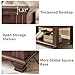 SAVOR LIFE Farmhouse TV Stand and Coffee Table Set 4, Rustic Wood Living Room Table Set with TV Console, Center Table, End Table Set of 2 for Living Room, Walnut