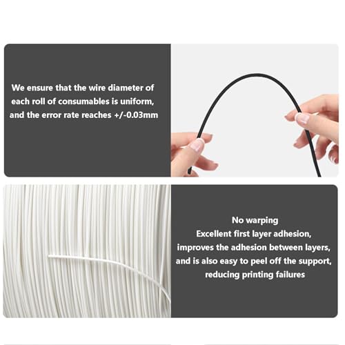 Filamento PLA 1,75 mm para Impresión 3D - 5 kg, Alta Dureza y Sin Enredos - Ideal para Ocultar Líneas de Capa en Impresoras FDM - Negro. - Fernando Cortés