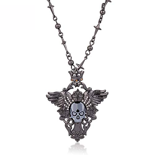 Collier Punk Style Skeleton en fine jewelry pour esthète rebelle