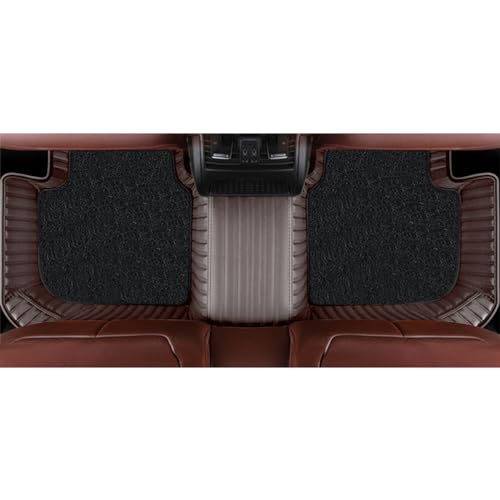Image of Premium 9D Car Foot Mats |Waterproof & Dustproof | Anti-Skid Floor Mats for Car | Easy to Clean | Luxury Car Interior Mats Compatible with Mahindra XUV 3XO (Manual) 2024 - Coffee