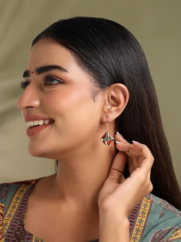 Image of Qiroko Boho Charm Collection | Ethnic Traditional Handmade Tibetan Combo Earrings Set For Women And Girls | Multi-Colour | Anniversary Birthday Gifts