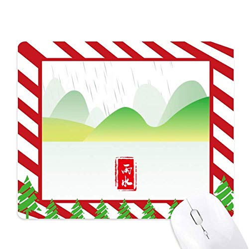 Tapis de souris canne de Noël circulaire pour bureau chaleureux
