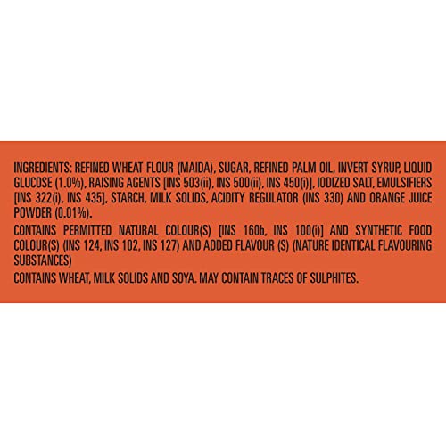 Image of Sunfeast Bounce Cream Tangy Orange, 58g /62g /64g /49.6 g + 6.4 g Extra : 56g (Weight May Vary) (Pack of 3)