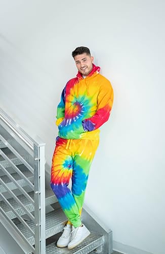 Image of Colortone Tie Dye Pullover Hoodies for Women and Men - Classic Fit Sweatshirts