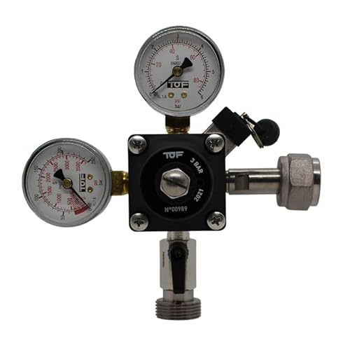 Foto von Gastrobedarf Westerbarkey Zapfgarnitur klein mit Schanksäule, Schankhahn, Flachkeg (A), Co² 500g, Druckminderer & Schläuche