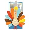 Happyturkeydaymulticolorpapercutleryholdermultipack75x375packof12idealforthanksgivingdinnerfestivetabledecor  Urban Country Home Decor Happy turkey day multicolor paper cutlery holder multi pack 75 x 375 pack of 12 ideal for thanksgiving dinner festive table decor  urban country home decor