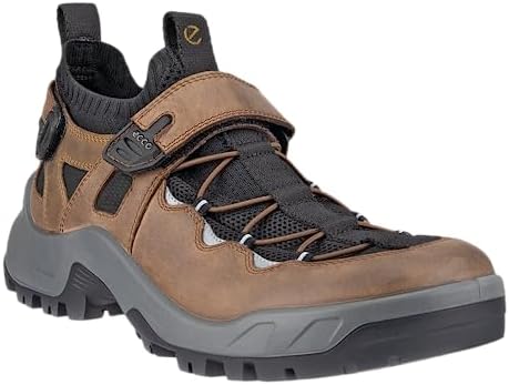 ECCO Men's Offroad Explorer Two Strap Hiking Shoe, Cocoa Brown/Black/Camel, 10-10.5 | Image 5
