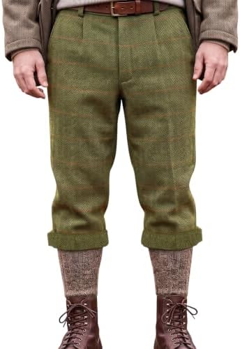 Game Technical Apparel Men’s Ascot Derby Tweed Breeks – Water Repellent Shooting Breeks with Adjustable Cuffs