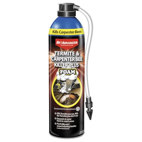 BioAdvanced Termite & Carpenter Bee Killer Plus Foam - Expanding Foam Termite...