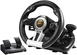 PC Racing Wheel, PXN V3II 180 Degree Universal Usb Car Sim Race Steering Wheel with Pedals for PS3,PS4,Xbox One,Xbox Series X/S,Nintendo Switch