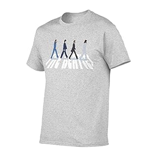 FSIGOM The Beatles T-shirt à manches courtes en coton pour homme, coupe régulière, imprimé graphique, cool et amusant… - Les Beatles, Paul McCartney, John Lennon, RIngo Starr, George Harrison FSIGOM The Beatles T-shirt à manches courtes en coton pour homme, coupe régulière, imprimé graphique, cool et amusant… – Image 2
