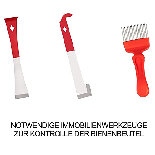 Imkerei-Werkzeugset, 10 Bienenstock-Raucher, 54 Räucherpellets, J-Haken, Rahmengriff, Imkerzubehör für Imkereibedarf… – Bild 4