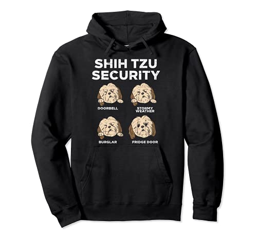 Shih Tzu Security Funny Animal Pet Dog Lover Owner Gift Sudadera con Capucha