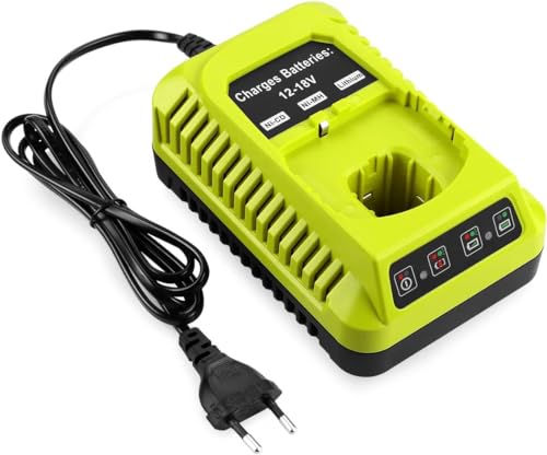 Yangers P117 P108 Chargeur Rapide Chargeur de Batterie au Li-ION & Ni-CD Ni-Mh pour Ryobi 12V 14.4V 18V One+, Compatible avec la Batterie P102 P108 P189 P197 P103 P105...