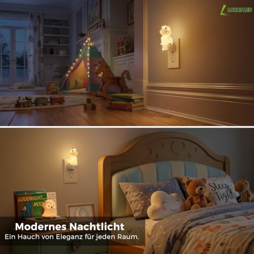 Image of L LOHAS LED Plug in Night Light for Kids, 3D Cute Dinosaur Night Lights