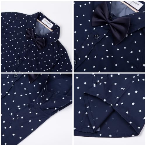 Image of Mud Kingdom Little Boys Dress Shirts Short Sleeve Cute Summer