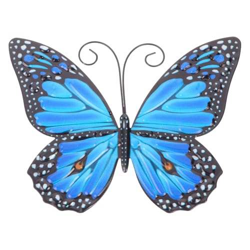 OSALADI Colgante de Mariposas para Decoración de Pared en Metal Adecuado para Jardín Patio y Espacios Exteriores Modelado Realista y Acabado Duradero