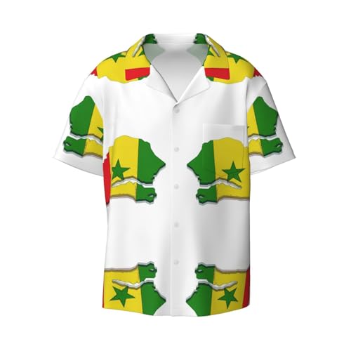Chemise manches courtes Sénégal coupe regular pour tenue d'été homme