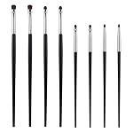 8Pcs Eye Makeup Brush Sets Mini Smudge Brush for Eyeliner Eyeshadow Brushes Eyeliner Brushes for Powder Gel Cream Liquid Concealer brush Eyeliner Blending Corner Highlighter Soft Natural Pony Hair