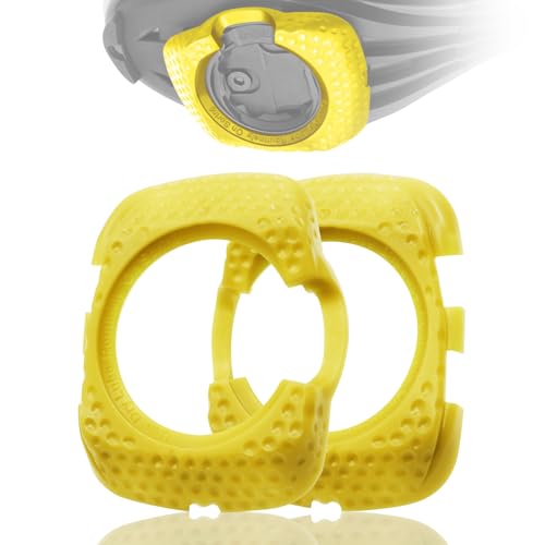 2Pcs OEM Cleat Pedal Cover Quick Release Anti-Slip Bicycle Action Cleats Protection Cover for Wahoo Speedplay Zero Aero Nano COMP (Yellow)