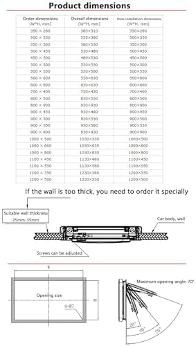 Tinted Side Window for Motorhome & Caravan, Hinged Tilt Design, Optimized for 25-35mm Thick Walls, Improved Ventilation, Perfect for RV & Camping Adventures