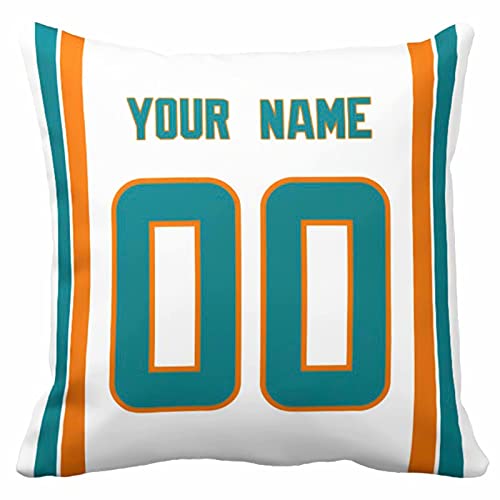 Image of ANTKING Throw Pillow 2 Pack with Custom Name and Number Personalized Gift for Men Women Boys