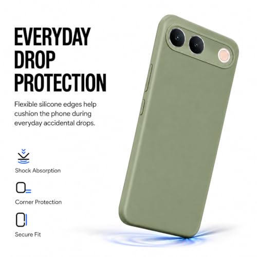 Image of FIRST MART Matte Silicone Back Cover for Vivo S2 - Green