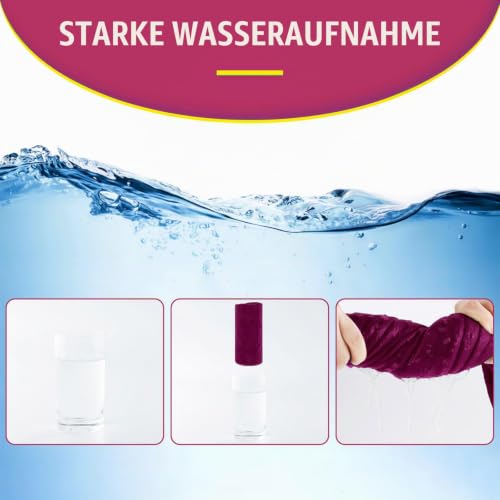 DUNSOO Fitness Handtuch I 120x50cm I Mikrofaser Sporthandtuch mit Reißverschlusstasche für Fitnessstudio und Training I Gym Handtuch… – Ansicht 6
