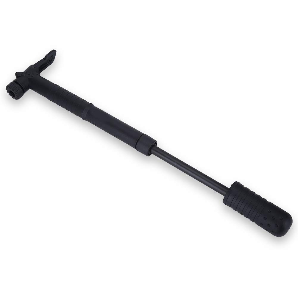Mini Przenośna Nylonowa Pompka Rowerowa 120 PSI Inflator do Rowerów Szosowych i Górskich Czarna 1 Mini Pompka + 1 Wspornik Montażowy