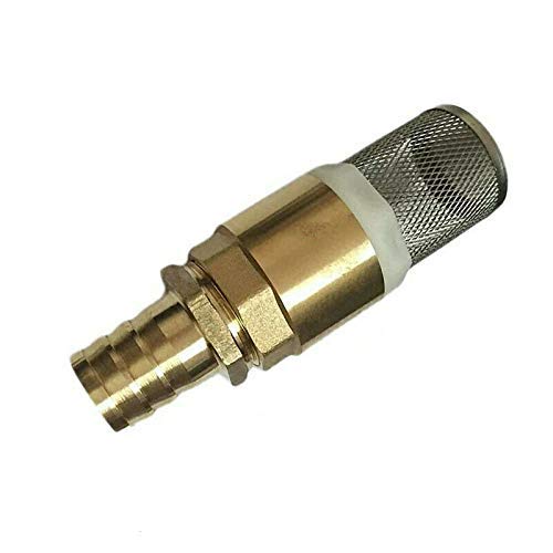 TopHomer Crepine pompe 88 x 37 mm - 1 pouce, acier inoxydable | Clapet anti-retour, tuyau aspiration, avec raccord de 25 mm