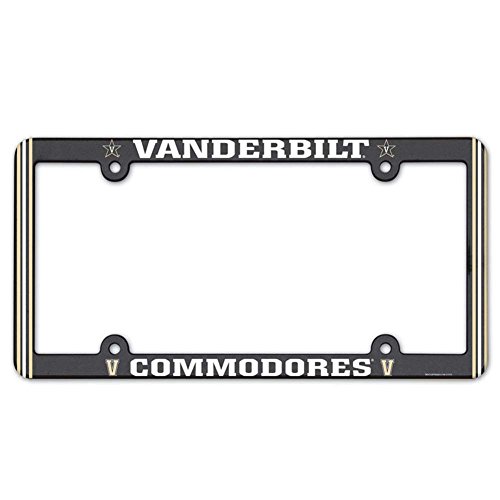 Cadre de plaque d'immatriculation Vanderbilt plastique finition premium noir