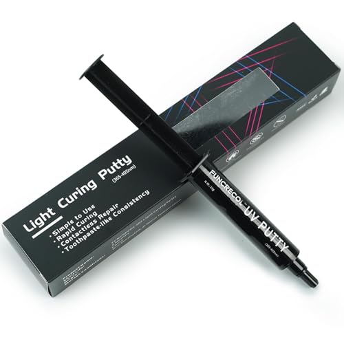 Image of UV Light Curing Putty for 3D Prints and Models,Fast Repair Filler for Nicks,Scratches,Cracks on Resin,Quartz,Ceramic,Wood,Plastic,Stone,and Other Countertop Surfaces