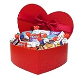 Coffret Coeur gourmand et son Assortiment de Chocolats Célébrations, Milka, Daim, Kinder |...